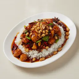 宫保鸡丁盖浇饭